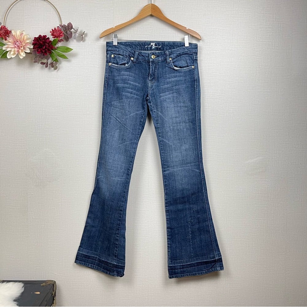 7 For All Mankind “A” Pocket Flare Denim Jeans Size 29